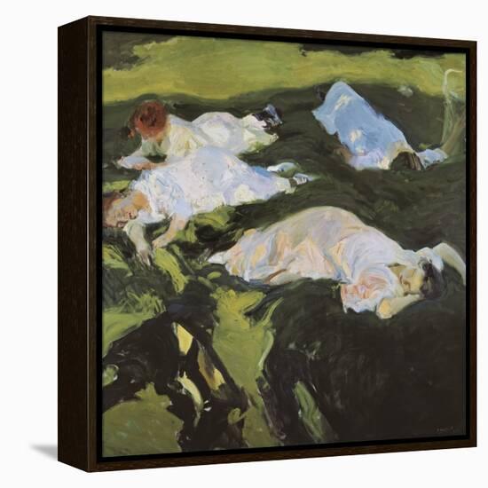 The Nap-Joaquín Sorolla y Bastida-Framed Stretched Canvas