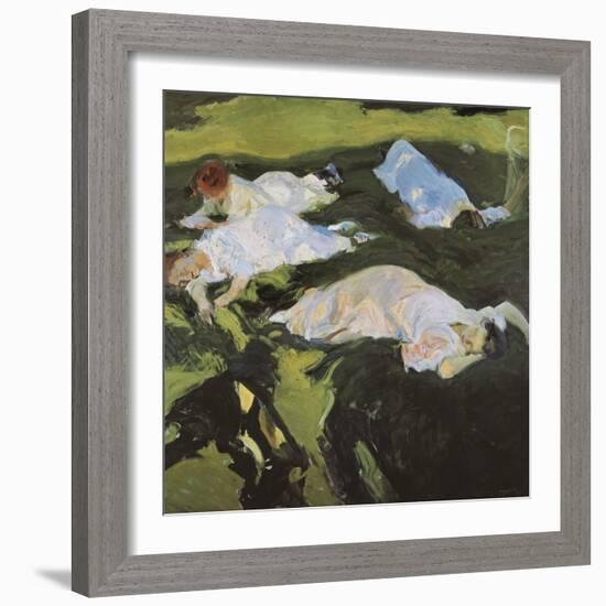 The Nap-Joaquín Sorolla y Bastida-Framed Art Print