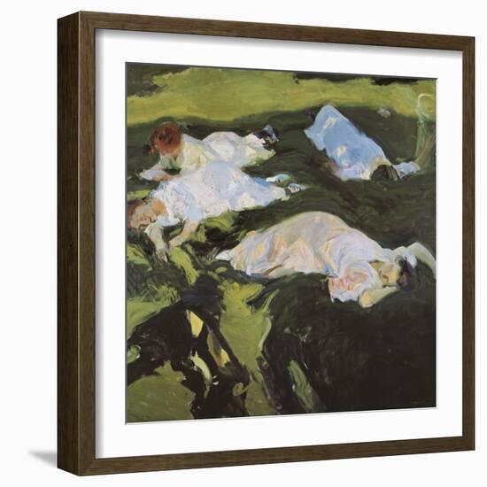 The Nap-Joaquín Sorolla y Bastida-Framed Art Print