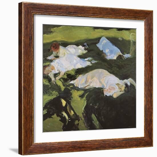 The Nap-Joaquín Sorolla y Bastida-Framed Art Print