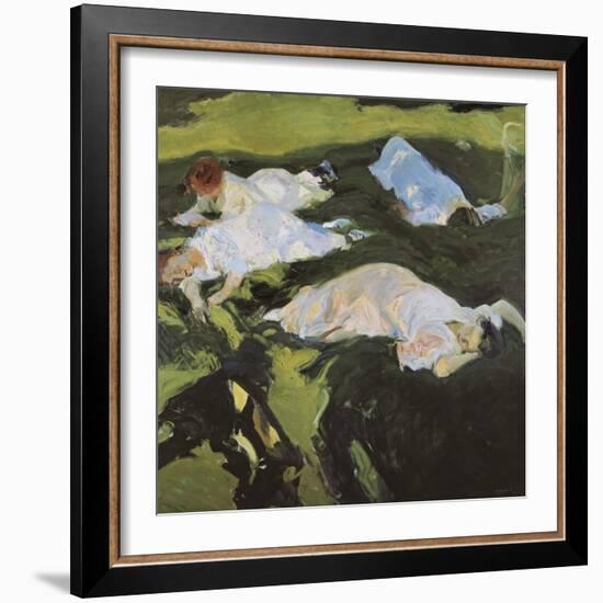 The Nap-Joaquín Sorolla y Bastida-Framed Art Print