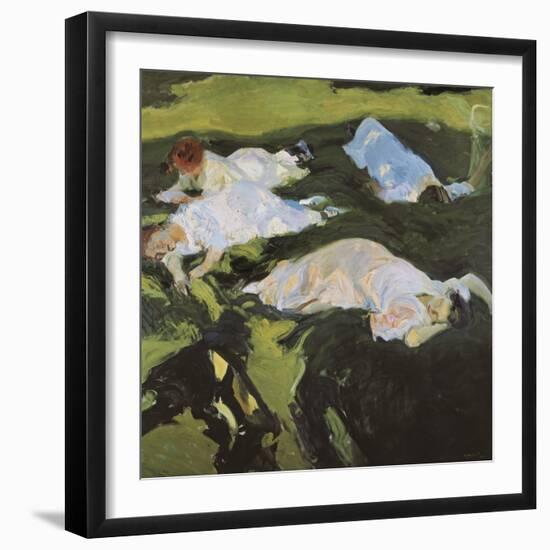 The Nap-Joaquín Sorolla y Bastida-Framed Art Print