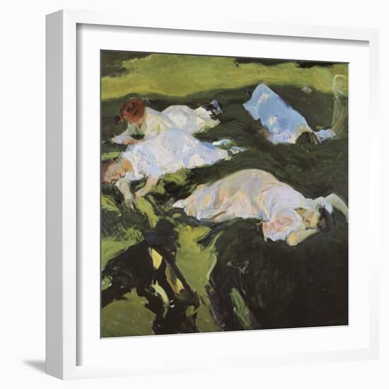 The Nap-Joaquín Sorolla y Bastida-Framed Art Print