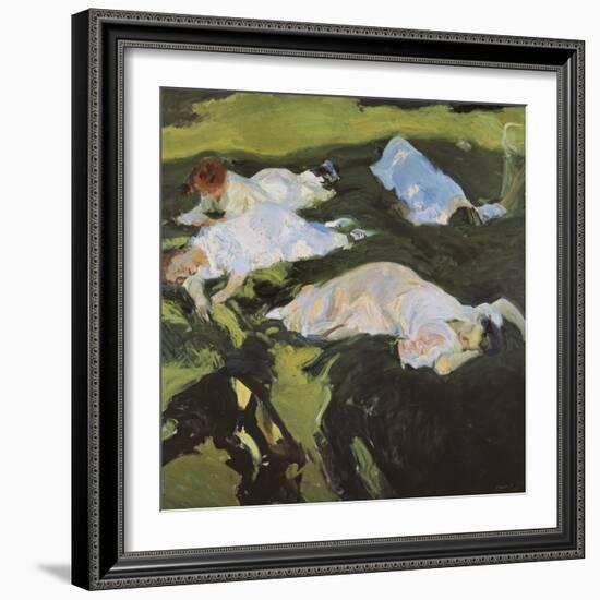 The Nap-Joaquín Sorolla y Bastida-Framed Art Print