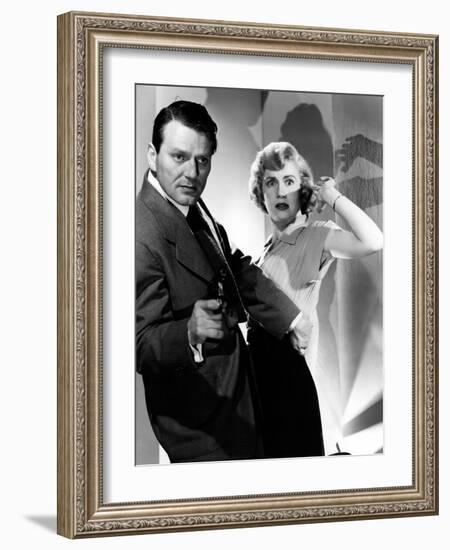 The Narrow Margin, Charles McGraw, Jacqueline White, 1952-null-Framed Photo