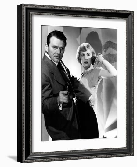 The Narrow Margin, Charles McGraw, Jacqueline White, 1952-null-Framed Photo