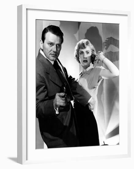 The Narrow Margin, Charles McGraw, Jacqueline White, 1952-null-Framed Photo