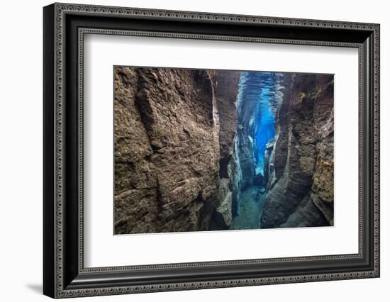 The Narrow Nes Canyon-Alex Mustard-Framed Photographic Print
