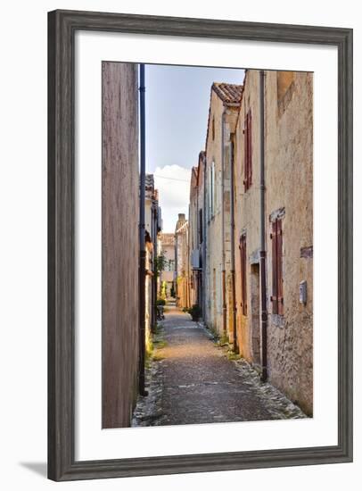 The Narrow Streets of Monpazier, One of the Beaux Villages De France, Dordogne, France, Europe-Julian Elliott-Framed Photographic Print