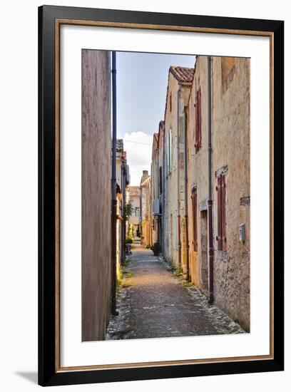 The Narrow Streets of Monpazier, One of the Beaux Villages De France, Dordogne, France, Europe-Julian Elliott-Framed Photographic Print