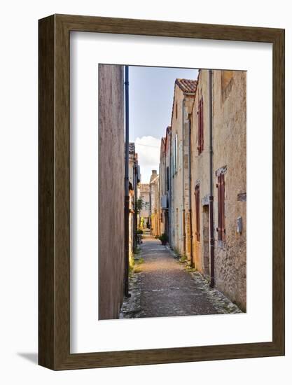 The Narrow Streets of Monpazier, One of the Beaux Villages De France, Dordogne, France, Europe-Julian Elliott-Framed Photographic Print