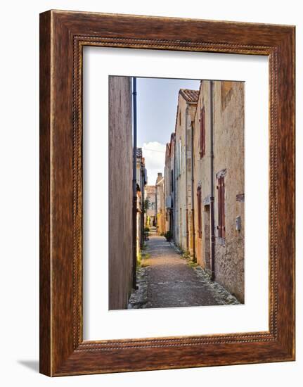 The Narrow Streets of Monpazier, One of the Beaux Villages De France, Dordogne, France, Europe-Julian Elliott-Framed Photographic Print