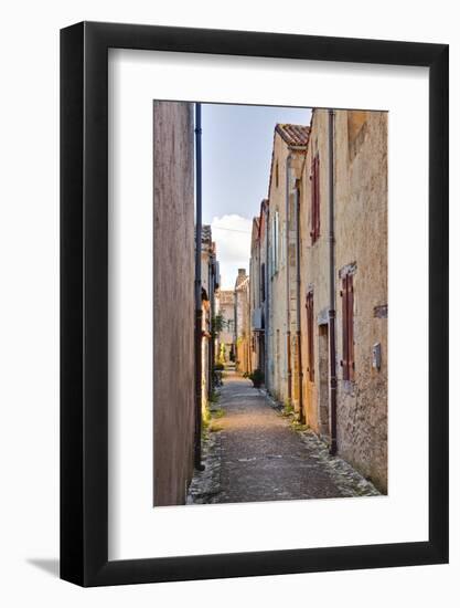 The Narrow Streets of Monpazier, One of the Beaux Villages De France, Dordogne, France, Europe-Julian Elliott-Framed Photographic Print