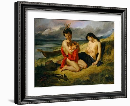 The Natchez, 1823–24 and 1835-Eugene Delacroix-Framed Giclee Print