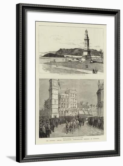 The National Armada Tercentenary Commemoration Memorial at Plymouth-null-Framed Giclee Print