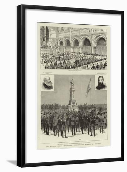 The National Armada Tercentenary Commemoration Memorial at Plymouth-null-Framed Giclee Print