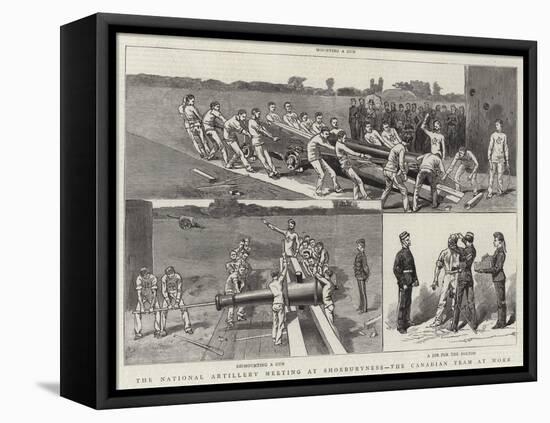 The National Artillery Meeting at Shoeburyness, the Canadian Team at Work-null-Framed Premier Image Canvas