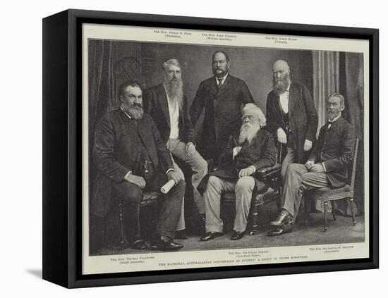 The National Australasian Convention at Sydney, a Group of Prime Ministers-null-Framed Premier Image Canvas