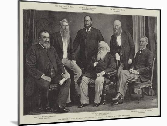 The National Australasian Convention at Sydney, a Group of Prime Ministers-null-Mounted Giclee Print