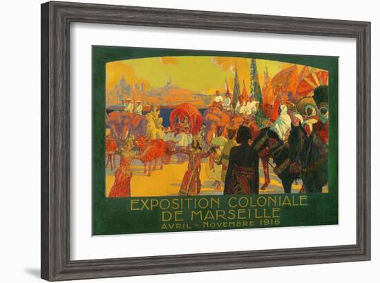 The National Colonial Exhibition, Marseille, April-November 1916, 1922-David Dellepiane-Framed Giclee Print