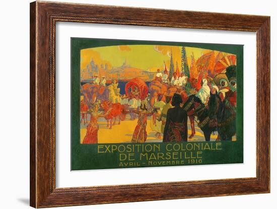 The National Colonial Exhibition, Marseille, April-November 1916, 1922-David Dellepiane-Framed Giclee Print