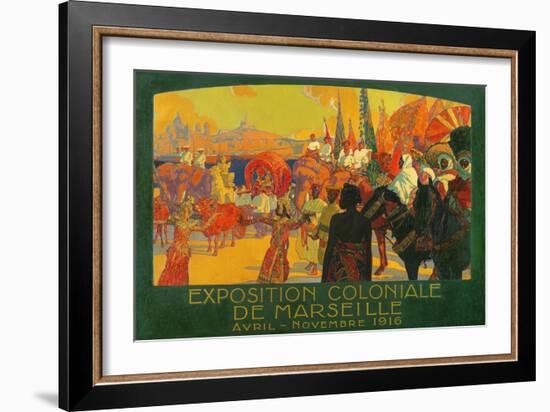 The National Colonial Exhibition, Marseille, April-November 1916, 1922-David Dellepiane-Framed Giclee Print