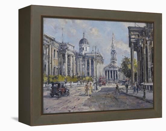 The National Gallery - Trafalgar Square in About 1920, 2008-John Sutton-Framed Premier Image Canvas