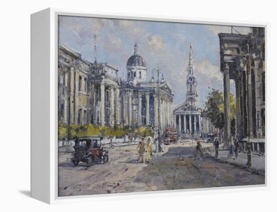 The National Gallery - Trafalgar Square in About 1920, 2008-John Sutton-Framed Premier Image Canvas