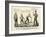 The National Game: Three Outs and One Run, Abraham Winning the Ball, 1860-Currier & Ives-Framed Giclee Print