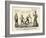 The National Game: Three Outs and One Run, Abraham Winning the Ball, 1860-Currier & Ives-Framed Giclee Print