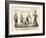 The National Game: Three Outs and One Run, Abraham Winning the Ball, 1860-Currier & Ives-Framed Giclee Print