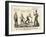 The National Game: Three Outs and One Run, Abraham Winning the Ball, 1860-Currier & Ives-Framed Giclee Print
