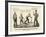 The National Game: Three Outs and One Run, Abraham Winning the Ball, 1860-Currier & Ives-Framed Giclee Print