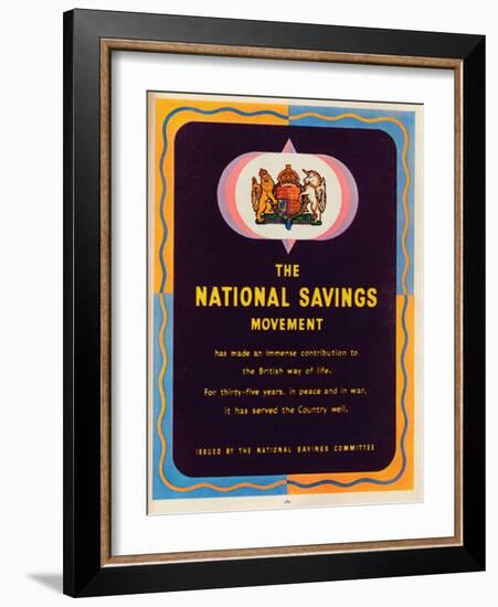 The National Savings Movement, 1951-null-Framed Giclee Print