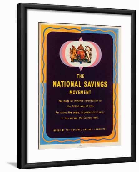 The National Savings Movement, 1951-null-Framed Giclee Print