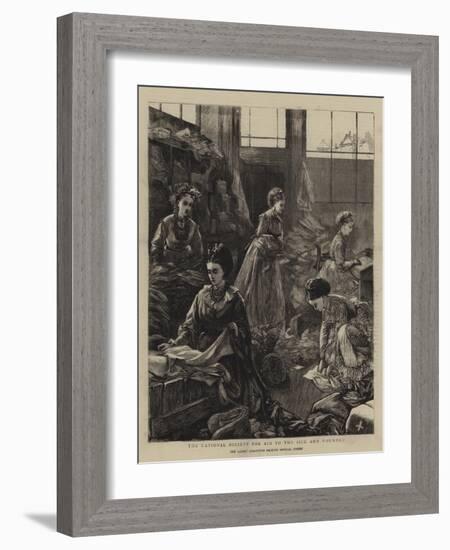 The National Society for Aid to the Sick and Wounded-Henry Woods-Framed Giclee Print