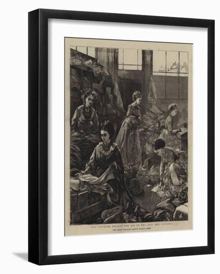 The National Society for Aid to the Sick and Wounded-Henry Woods-Framed Giclee Print