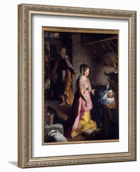 The Nativite, 1597 (Oil on Canvas)-Federico Fiori Barocci or Baroccio-Framed Giclee Print