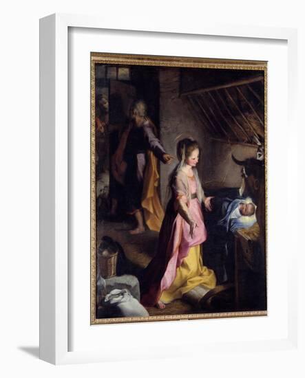 The Nativite, 1597 (Oil on Canvas)-Federico Fiori Barocci or Baroccio-Framed Giclee Print