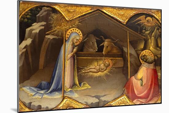 The Nativity, 1406-10-Lorenzo Monaco-Mounted Giclee Print