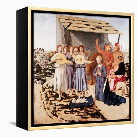 The Nativity, 1470-1475-Piero della Francesca-Framed Premier Image Canvas