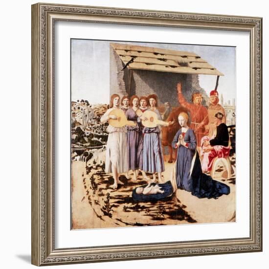 The Nativity, 1470-1475-Piero della Francesca-Framed Giclee Print