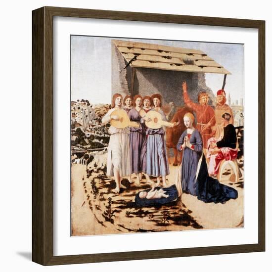 The Nativity, 1470-1475-Piero della Francesca-Framed Giclee Print