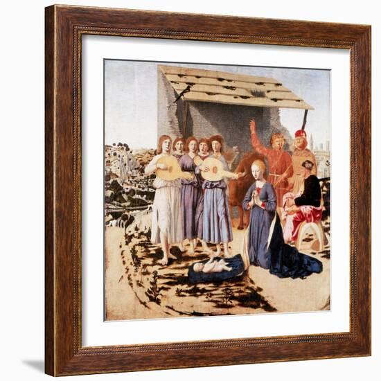 The Nativity, 1470-1475-Piero della Francesca-Framed Giclee Print