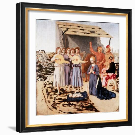 The Nativity, 1470-1475-Piero della Francesca-Framed Giclee Print