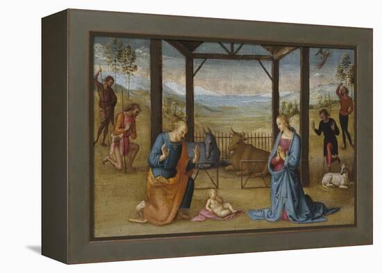 The Nativity, 1500-05-Pietro Perugino-Framed Premier Image Canvas