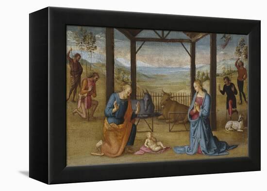 The Nativity, 1500-05-Pietro Perugino-Framed Premier Image Canvas