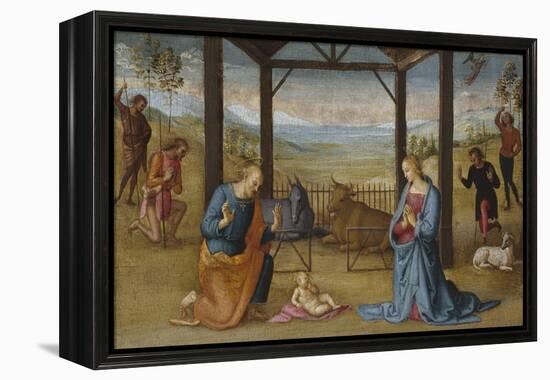 The Nativity, 1500-05-Pietro Perugino-Framed Premier Image Canvas