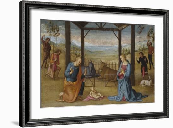 The Nativity, 1500-05-Pietro Perugino-Framed Giclee Print