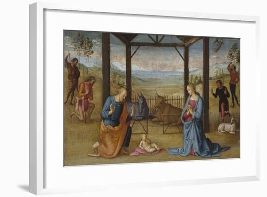 The Nativity, 1500-05-Pietro Perugino-Framed Giclee Print